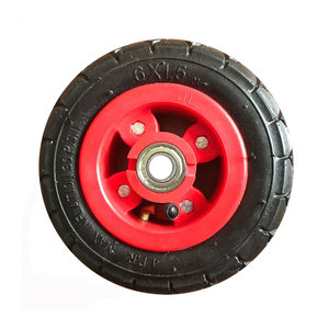 La roulette <span class=keywords><strong>gonflable</strong></span> en caoutchouc de 6 pouces 6x1.5 roule la <span class=keywords><strong>petite</strong></span> taille <span class=keywords><strong>pour</strong></span> des chariots de plateau de nourriture - Product Image 2