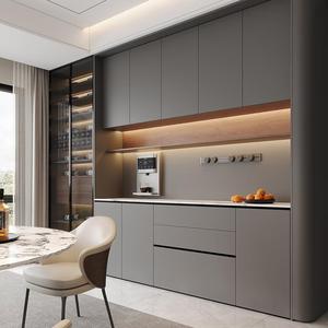 Armoire de rangement moderne en bois Cuisine européenne Hôtel Salle à manger Armoire à vin indépendante et pour salon Meubles de maison - Product Image 5