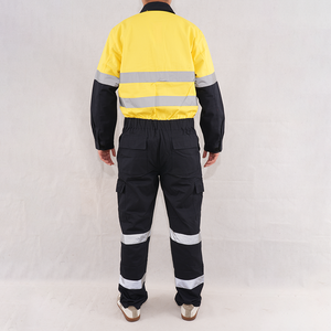 Cotton Work Clothes Wear Shirt Pant Uniform Worker <strong>Overall</strong> <strong>Construction</strong> Mining Industrial Reflective Safety Hi Vis Workwear - Product Image 2