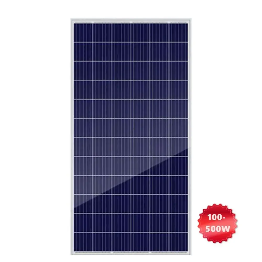 High Efficiency 100 200 300 400 500 Watt 12 Volt Module Off Grid Energy System Monocrystalline Solar Panel
