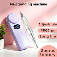 Nouveau Kit Portable Professionnel de Manucure 6-en-1 avec Moteur Brossé 45000 tr/min en ABS, Ergonomique et à Faible Vibration pour Techniciennes Ongulaires - Édition 2026
