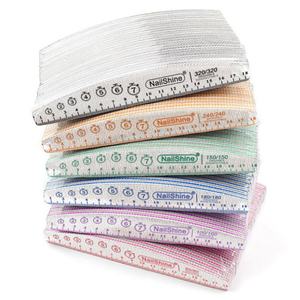 Lima de <span class=keywords><strong>uñas</strong></span> de <span class=keywords><strong>media</strong></span> <span class=keywords><strong>luna</strong></span> <span class=keywords><strong>con</strong></span> regla de doble cara <span class=keywords><strong>con</strong></span> logotipo impreso personalizado profesional 80 100 150 240 320 Lima japonesa de lija de grano - Product Image 5