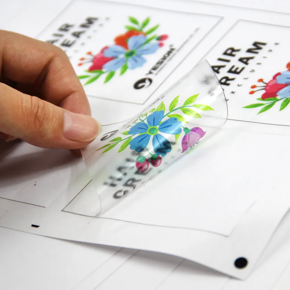 Stiker Label Vinil Inkjet Transparan, Stiker Kertas Stiker Mengkilap Pp Tahan Air A4 untuk Printer Inkjet A4 Glossy