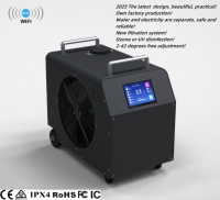 Refroidisseur d'eau pour bain froid 0,5HP 1HP 1,5HP 2HP Équipement d'échange de chaleur de réfrigération Pompe de refroidissement pour bain de glace Moteur inclus