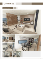 Maison modulaire préfabriquée de luxe de 40 pieds, design intérieur personnalisé avec 3, 4 ou 5 chambres et mobilier complet pour la vie de famille