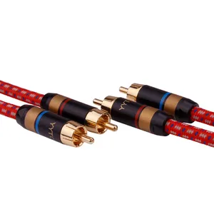 YYTCG Hifi RCA Cable High Quality 4N OFC HIFI 2RCA Male to Male Audio Cable Hifi amplifier CD DVD audio wire