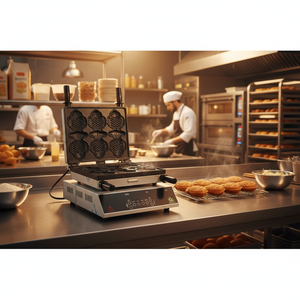 Nueva Máquina Comercial para Pasteles con Forma de Pez CookTech, Control Digital Inteligente Automático, Acero Inoxidable SUS304, Cocción Rápida 6P, Fácil de Usar - Product Image 3