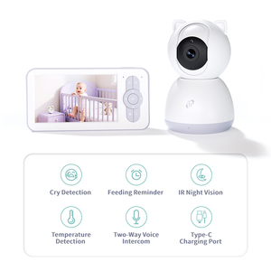 Màn hình bé 5 inch với logo tùy chỉnh, video chất lượng cao, phát hiện tiếng khóc và thời lượng pin 40 giờ - Product Image 2