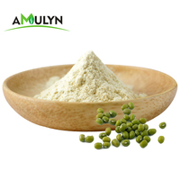 Amulyn Protéines végétales Supplément nutritionnel à base de plantes 80% Poudre de protéines de haricot mungo