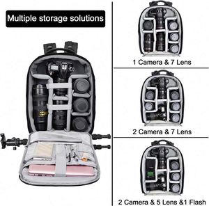 Sac à dos pour appareil photo professionnel avec port de charge USB et housse de pluie, sac à dos pour ordinateur portable de photographie pour femmes et hommes, échantillon gratuit - Product Image 2