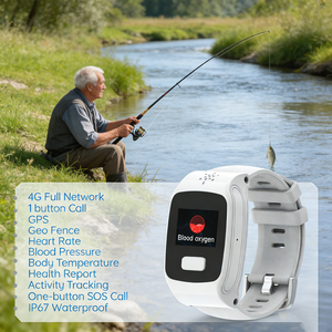 Smartwatch 4G All-in-<span class=keywords><strong>One</strong></span>: Localizzatore GPS, Monitoraggio Salute (Pressione Sanguigna/Frequenza Cardiaca/Temperatura) e Monitor di Attività - Product Image 1