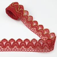 Garniture en dentelle en gros avec broderie exquise pour accessoires vestimentaires DIY