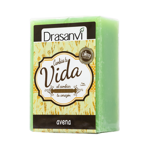 Jabón de Avena Drasanvi 100 g, Jabón Vegano Artesanal en Barra con Aroma a Limón, Antiséptico y Antiacné, Nutritivo, para Rostro y Cuerpo - Product Image 1