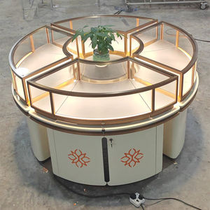 Vitrines à bijoux rondes personnalisées armoire boîte vitrine en verre <span class=keywords><strong>comptoir</strong></span> pour centres commerciaux - Product Image 3