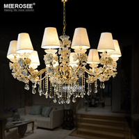 Lustre en cristal doré français MEEROSEE, candélabre de mariage, vente en gros MD2646