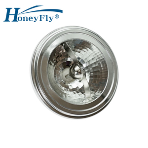 Honeyfly AR111 <span class=keywords><strong>Halogen</strong></span> đèn G53 12V 35W 50W <span class=keywords><strong>75W</strong></span> 100W 8/24/45 độ Chùm tia góc nhôm ấm trắng lưới tản nhiệt Đèn Bóng Đèn Spotlight - Product Image 3