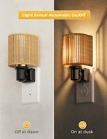 ZHILAI Mini LED Blanc Chaud Moderne avec Capteur de Lumière, Intensité Réglable, à Brancher, Veilleuse Crépuscule-Aube pour Chambre et Escaliers