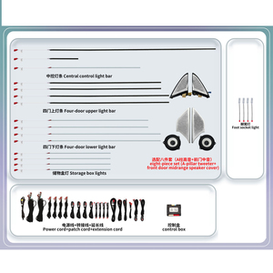 Kit d'éclairage d'ambiance complet W177, éclairage LED pour voiture, éclairage d'ambiance intérieur C118 pour Mercedes Benz Classe A W177 CLA C118 - Product Image 1