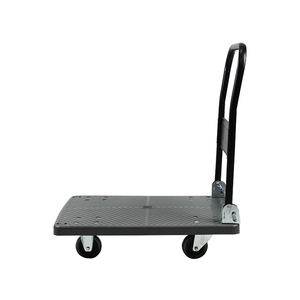 Vente en gros de chariot pliable en plastique à plate-forme robuste chariot de déménagement de camion d'entrepôt plat avec remorque de chariot pour utilisation en entrepôt - Product Image 3