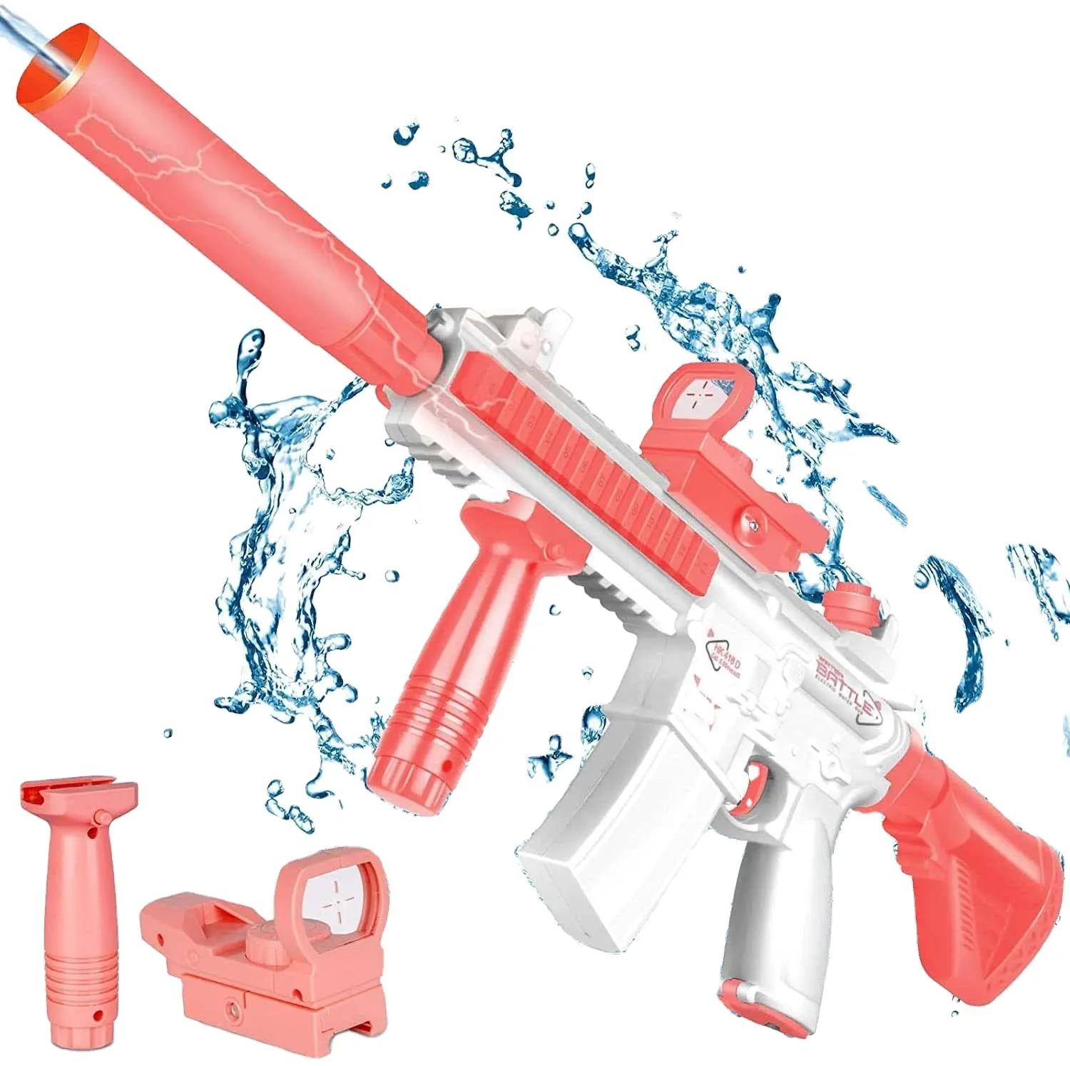 Elektrikli su tabancaları M4 yüksek kapasiteli otomatik su tabancası yaz açık plaj ve havuz partisi fışkırtma su tabancası çocuk için oyuncak yetişkin