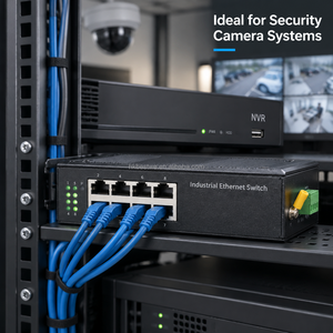 Commutateur Ethernet industriel non géré 8 ports, montage sur rail DIN, 10/100 Mbps, IEEE802.3AF/AT, IP40, PoE, commutateur réseau industriel - Product Image 4