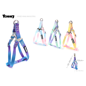 Imbracatura per animali domestici Yommy, colore sfumato, regolabile da 20-35 cm, per cani e gatti - Product Image 2