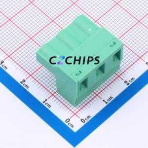 MX2EDGK-7.62-03P-GN01-Cu-Y-A Plug-in Terminal Block P=7.62mm Connector ( Construction: 1x3P )( Pitch: 7.62mm )( Color: Green ) - Product Image 2