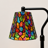 Lampe chauffe-bougie à intensité variable avec minuterie, réglable en hauteur, en verre teinté vintage, cadeau pour chambre, café, décoration d'ambiance pour desserts