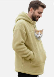 Sudadera con Capucha para Mascotas, Unisex, de Forro Polar, para Perros y Gatos, Cálida, Holgada, con Capucha, para Invierno y Otoño - Product Image 4