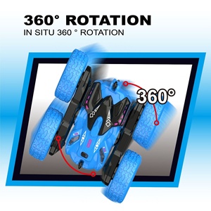 <span class=keywords><strong>Precio</strong></span> de fábrica RC <span class=keywords><strong>Stunt</strong></span> Cars Conducción de doble cara 360 grados Flips <span class=keywords><strong>Stunt</strong></span> RC Race <span class=keywords><strong>Car</strong></span> con LED Light-up Toys - Product Image 4
