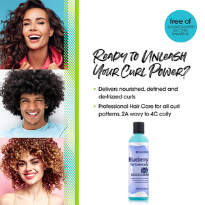 Gelée de définition de boucles à la myrtille, marque distributeur, coiffure gelée de <span class=keywords><strong>cheveux</strong></span> humains <span class=keywords><strong>frisés</strong></span> - Product Image 3