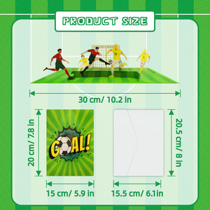 <span class=keywords><strong>Carte</strong></span> de vœux créative pop-up sur le thème du <span class=keywords><strong>football</strong></span> pour la Saint-Valentin et Noël - Cadeau idéal pour les enfants et les fans de <span class=keywords><strong>football</strong></span> - Product Image 3
