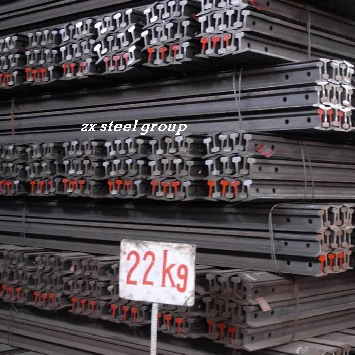 Çin fabrika kaynağı 22kg hafif raylı 55Q çelik sınıf çin'de yapılan