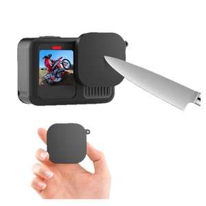 HONGDAK pour <span class=keywords><strong>GoPro</strong></span> 13/12/<span class=keywords><strong>11</strong></span>/10 <span class=keywords><strong>Protection</strong></span> d'écran en verre trempé, capuchon d'objectif, étui en silicone et sac de rangement - Product Image 5