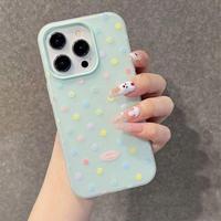 Coque de téléphone portable antichoc en TPU givré effet gelée, style Ins, motif vague pleine surface, pour iPhone 17 16 15 14 13 12 11 Pro Max