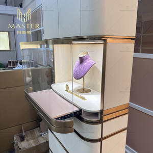 <span class=keywords><strong>Vitrina</strong></span> de Exhibición de Vidrio con Luces LED MASTER, <span class=keywords><strong>Vitrina</strong></span> de Lujo para Joyería, Relojes, Pulseras, Collares, Pendientes, <span class=keywords><strong>Vitrina</strong></span> Moderna y Elegante - Product Image 3