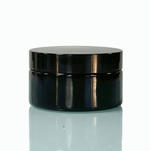 Customized 20g 30g 50g Violet Black Glass Jar Plastic Lid Skin Care Face Cream & <b>Mask</b> <b>Eye</b> Cream Use - Product Image 2