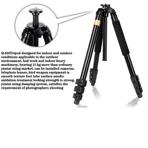 Trépied professionnel <span class=keywords><strong>pour</strong></span> caméra vidéo DSLR QZSD Q620, tête panoramique, support de caméra stable et robuste <span class=keywords><strong>pour</strong></span> <span class=keywords><strong>objectif</strong></span> télé<span class=keywords><strong>objectif</strong></span>, enregistreur, caméscope - Product Image 5