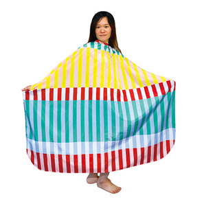 Loreal kích thước lớn thợ làm tóc CAPE với tính năng chống thấm nước cho Velcro cổ áo sáng màu Salon cắt tóc silicon cho tiệm làm tóc - Product Image 2