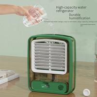 Petit ventilateur de climatisation de bureau personnalisé Humidification Veilleuse Charge électrique USB Mini ventilateur refroidisseur d'air et d'eau