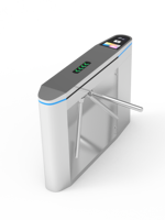 Système de contrôle d'accès biométrique automatique en acier inoxydable IP65 avec tourniquet trépied, système de billetterie et anti-écrêtage pour salle de sport