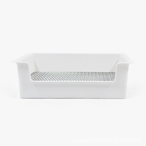 <span class=keywords><strong>Bac</strong></span> à litière pour lapin à grand coin facile à nettoyer-Plateau d'entrée bas pour petits animaux (cochons d'Inde, furets) - Product Image 3