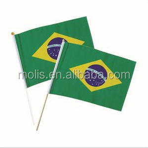 Mini drapeau mexicain à agiter à la main avec mât en <span class=keywords><strong>bois</strong></span>, en gros - Product Image 3