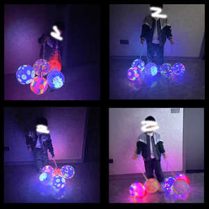 ลูกบอลยางเรืองแสงขนาด 9 นิ้ว ราคาประหยัด ของเล่นเด็ก ลูกบอลเด้งดึ๋ง เรืองแสงในที่มืด ลูกบอล LED สำหรับสระน้ำ ชายหาด สว่างสดใส สำหรับเด็ก - Product Image 6