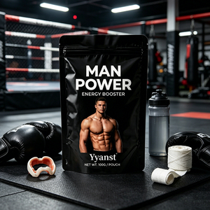Poudre Énergisante Naturelle Puissante pour Hommes 100g Sachet Noir Debout pour Soin Quotidien de l'Endurance et de la Vitalité Masculine Vente en Gros OEM - Product Image 2