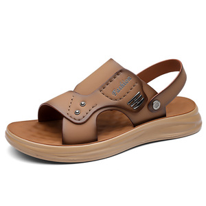 Sandales décontractées d'été pour hommes, à plateforme, à enfiler, à bout ouvert, en matière synthétique, légères, antidérapantes et respirantes, pour usage quotidien - Product Image 3