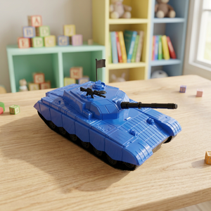 Véhicule militaire en plastique pour enfants de 3 ans et plus, jouet de jeu d'imitation de l'armée, sac en filet - Product Image 3