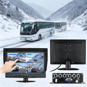 Cámara de Tablero 3 en 1 con Puerto Serie RS232, 4 Canales, Táctil, MDVR, 720p/1080p Full HD AHD CVBS VGA <span class=keywords><strong>para</strong></span> Camiones/Autobuses/<span class=keywords><strong>Autos</strong></span> Comerciales - Product Image 2