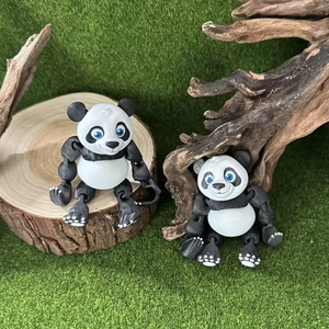 Statue décorative de panda imprimée en 3D pour la maison, le bureau ou la cuisine, en plastique, pour Halloween/Noël/Thanksgiving - Product Image 6