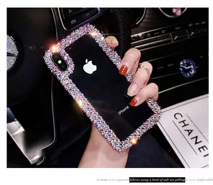 Luxury Funds Capa Bling Diamond Clear Case Cover For iPhone 11 12 13 14 pro max X XS MAX XR 8 7 6 Plus 5S Coque